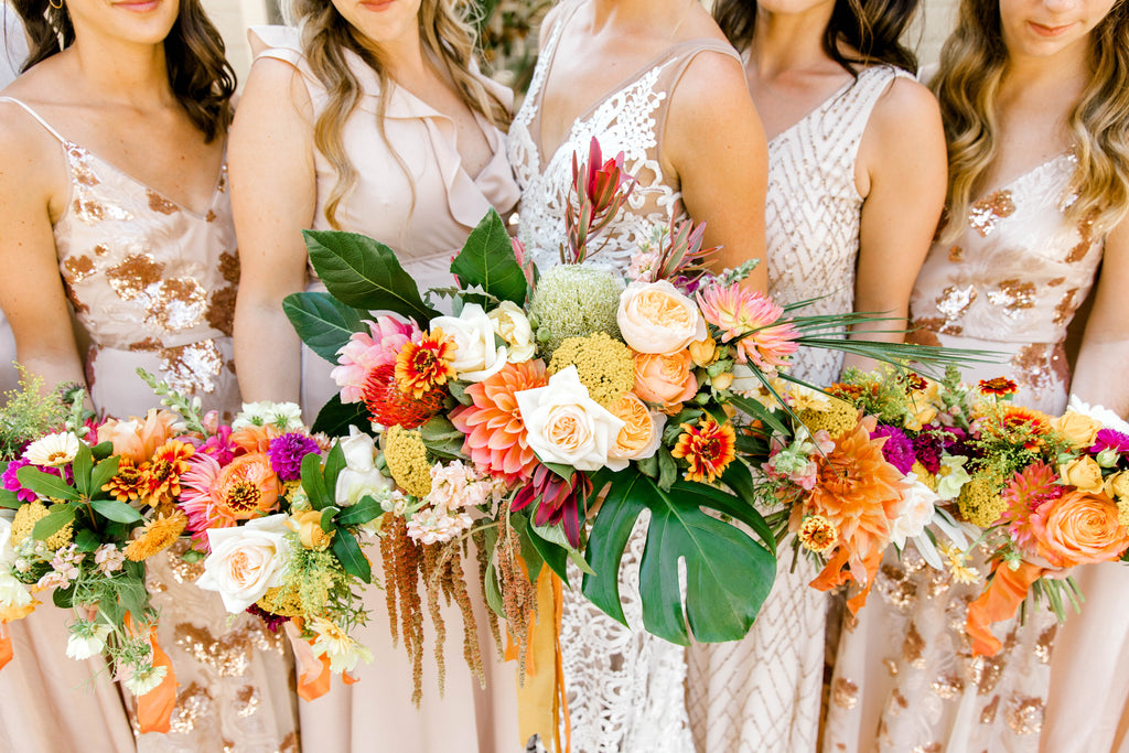 Gorgeous & Green Does California Tropical for Preservation Park Wedding