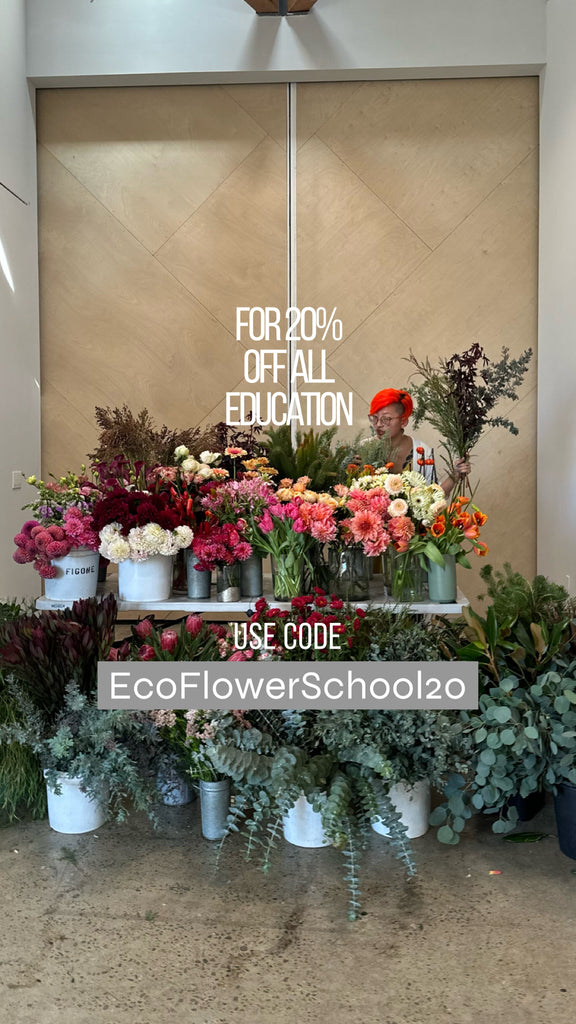 20% Off The Sustainable Flower School!!