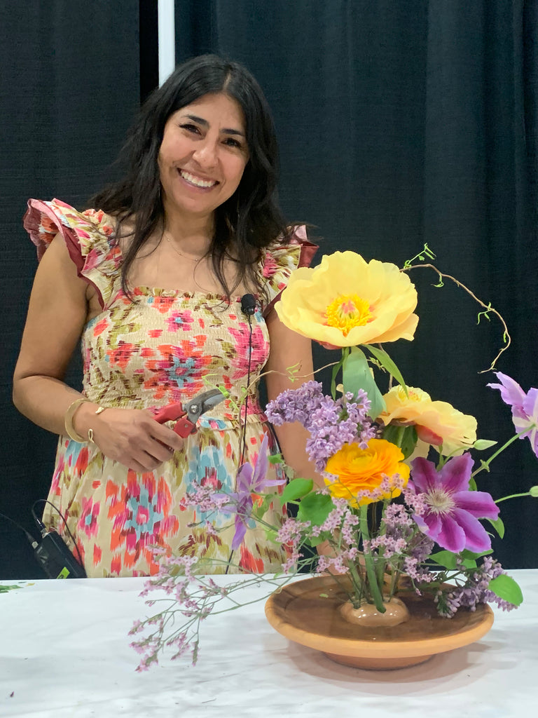 Pilar Zuniga is fluent in all methods of sustainable floral design and methods. 